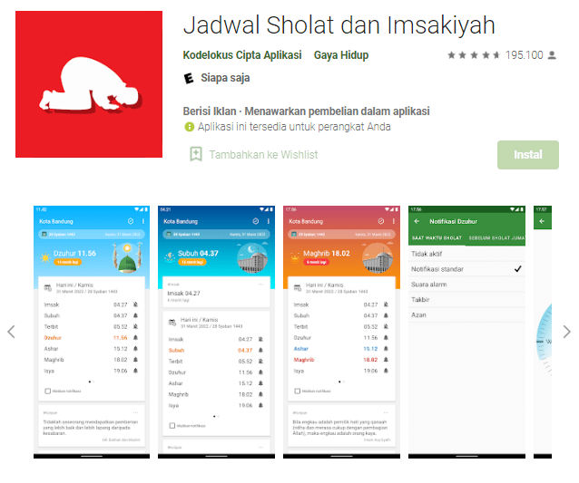 Aplikasi Pengingat Adzan -Jadwal Sholat & Imsakiyah